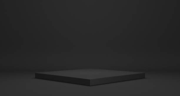 istock Empty podium or pedestal Product display 3D rendering stand concept 1253186753
