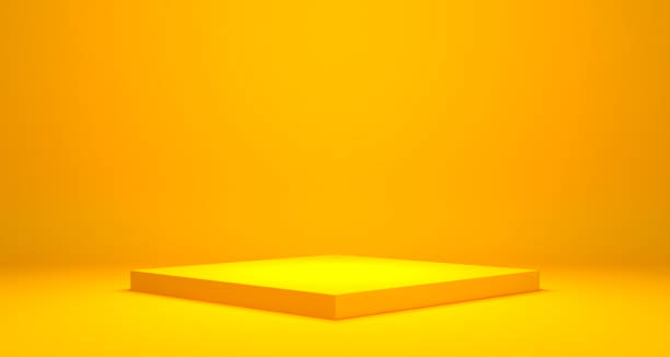 istock Empty podium or pedestal Product display 3D rendering stand concept 1253186770