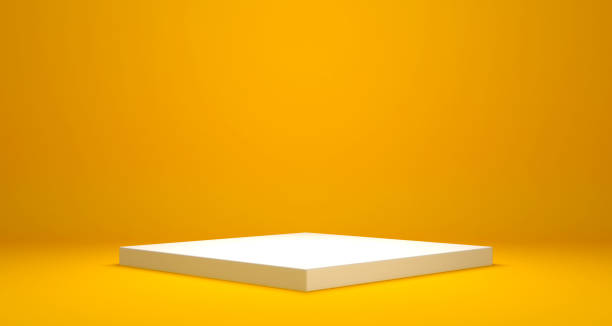 istock Empty podium or pedestal Product display 3D rendering stand concept 1253186776