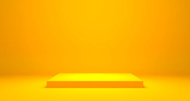 istock Empty podium or pedestal Product display 3D rendering stand concept 1253186785