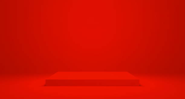 istock Empty podium or pedestal Product display 3D rendering stand concept 1253186832