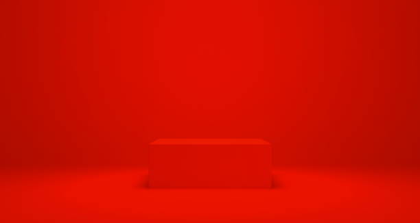 istock Empty podium or pedestal Product display 3D rendering stand concept 1253186841