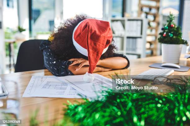 I Am So Tired Stock Photo - Download Image Now - Emotional Stress, Christmas, Party - Social Event