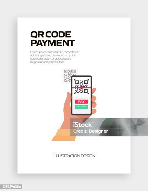 Normal Payment Code The New Normal Concept Qr Code Payment Vector Illustration Stock ...