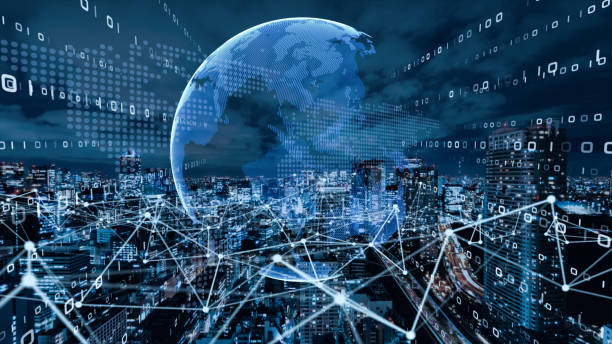 istock 5G and AI technology, Global communication network concept. 1253196411