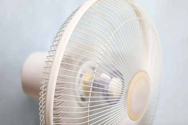 istock Electric cooling fan from close 1253206392