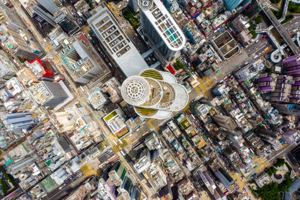 istock Drone view of Mongkok area in Hong Kong 1253215539