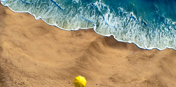 istock Beach, Florida. Social Distancing concept. 1253216872