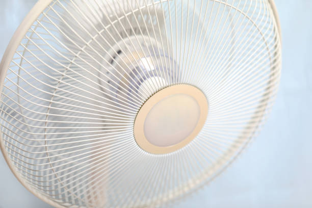 istock Electric cooling fan from close 1253217310