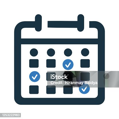 istock Appointment, calendar, event, schedule icon 1253222983