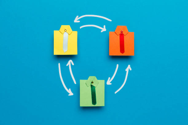 istock Relationships in a business team. Communication between employees 1253226106