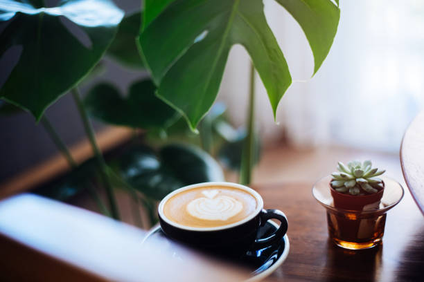 istock Hot Coffee latte with beautiful latte art 1253235765