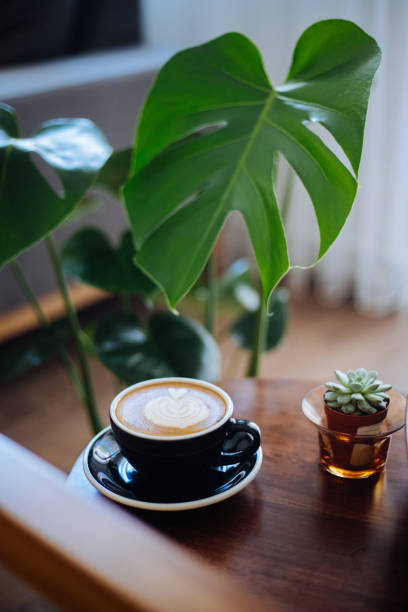 istock Hot Coffee latte with beautiful latte art 1253236120