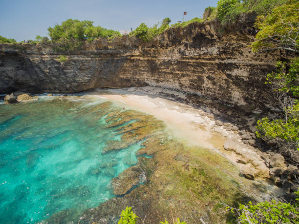 istock Broken Beach In Nusa Penida, Indonesia. Aerial view 1253236182