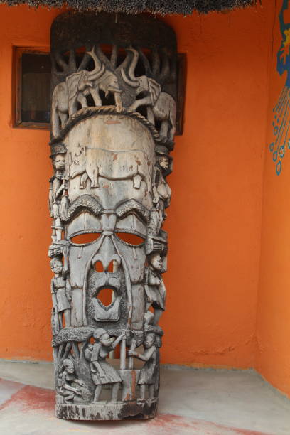istock Antique African wooden handcraft 1253238316