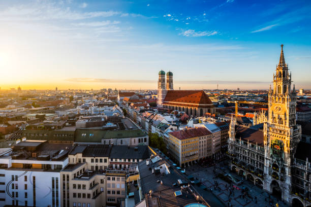 istock Aerial view of Munich, Germany 1253243509
