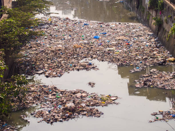 istock Dirty river in Dharavi slums. Mumbai. India 1253253526