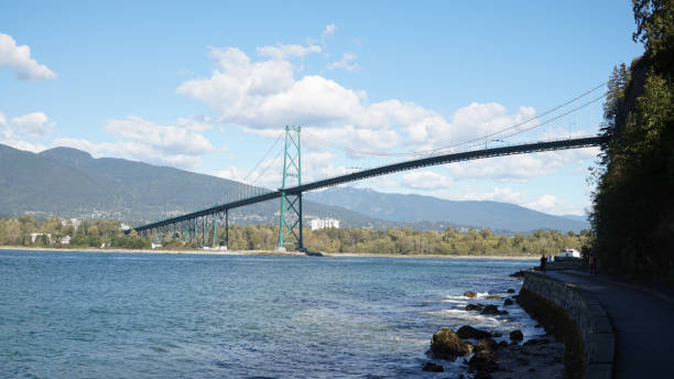 istock Lions Gate Bridge suspension bridge in Vancouver, Canada. 1253260483