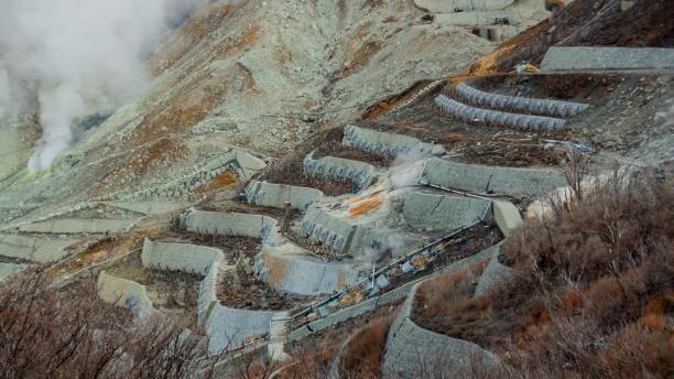 istock Sulfuric volcano of Owakudani, Hakone 1253262274