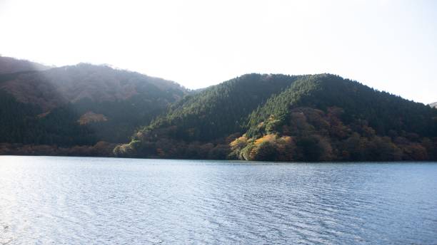 istock Lake Ashi in Hakone during day time 1253263346