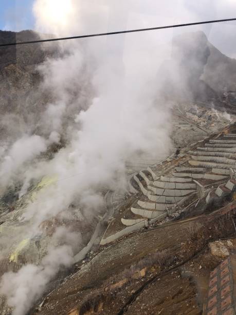 istock Sulfuric volcano of Owakudani, Hakone 1253263576