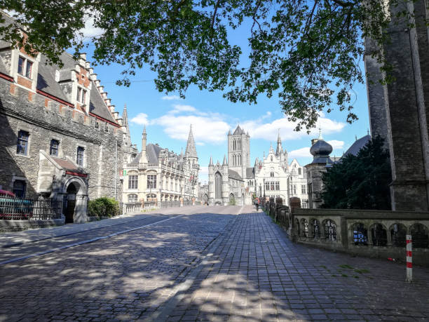 istock bridge of Gent empty due to corona virus 1253270917