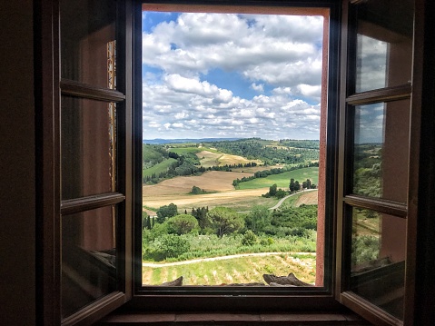 View from my window in the Tuscan countryside