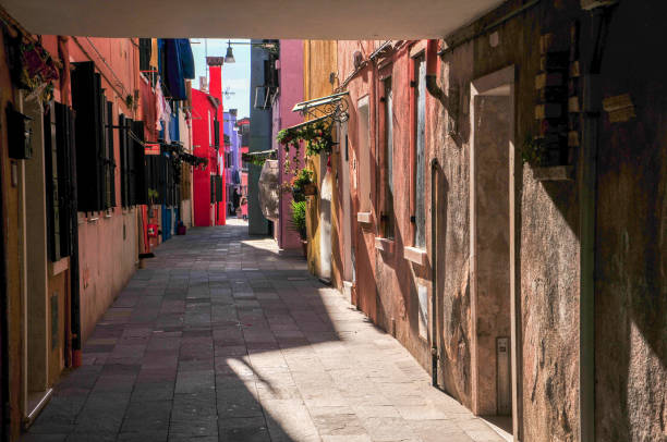 istock Colorful cityscape of Venetian Burano island 1253275708