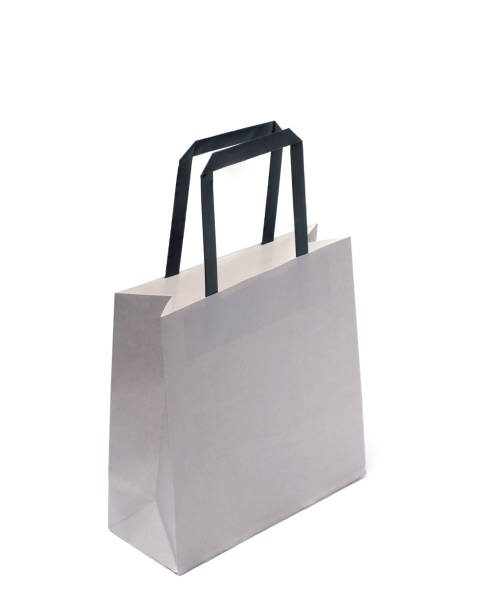 istock Gray Bag paper packaging for shopping 1253278086