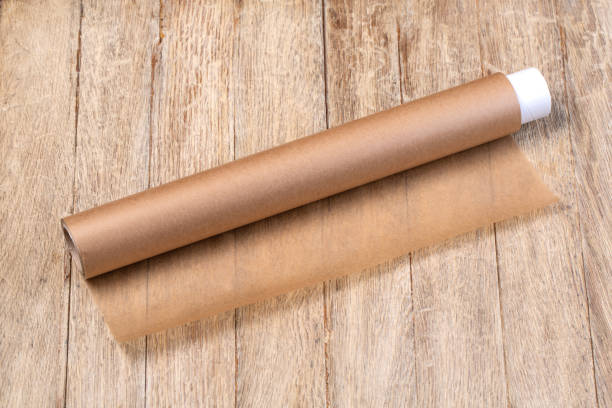 istock Roll of baking parchment paper 1253278777