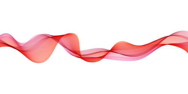 Abstract flowing banner Vector abstract wave pattern flowing silk stock illustrations