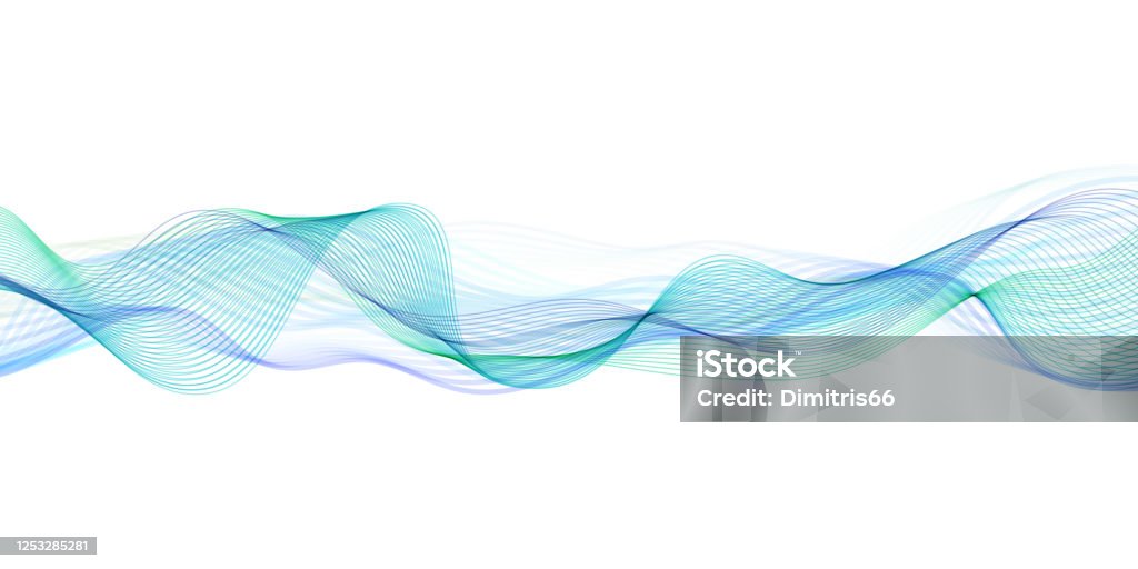 Abstract flowing banner Vector abstract wave pattern Wave Pattern stock vector