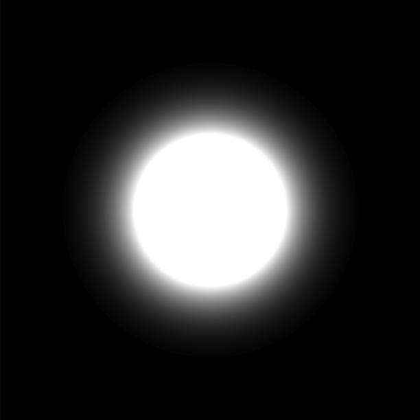Vetores de Lua No Céu Escuro e mais imagens de Refletor - Luz elétrica -  Refletor - Luz elétrica, Círculo, Incandescência - iStock