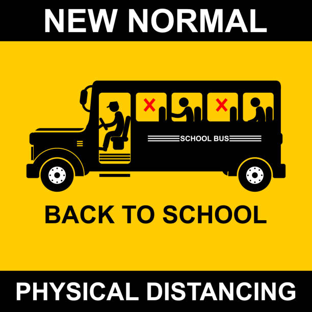 Back To School Social Distancing In Bus Stock Illustration - Download Image Now - Education, Bus, Back to School - iStock Back To School Social Distancing In Bus Stock Illustration - Download Image Now - Education, Bus, Back to School - iStock