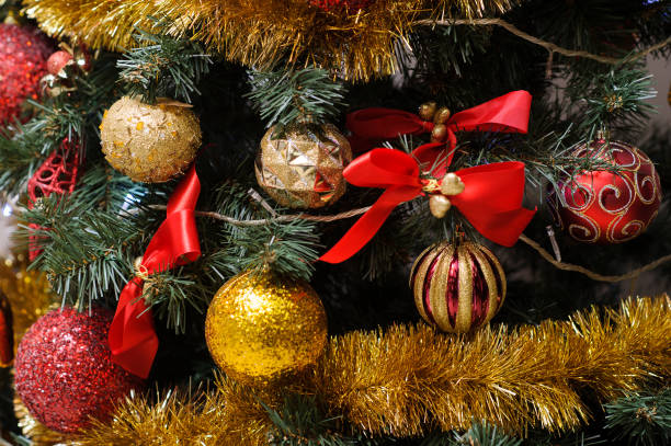 istock Christmas fir tree decoration 1253294681