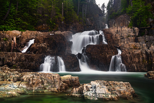 Myra Falls, a popular destination located within Strathcona Provincial Park.