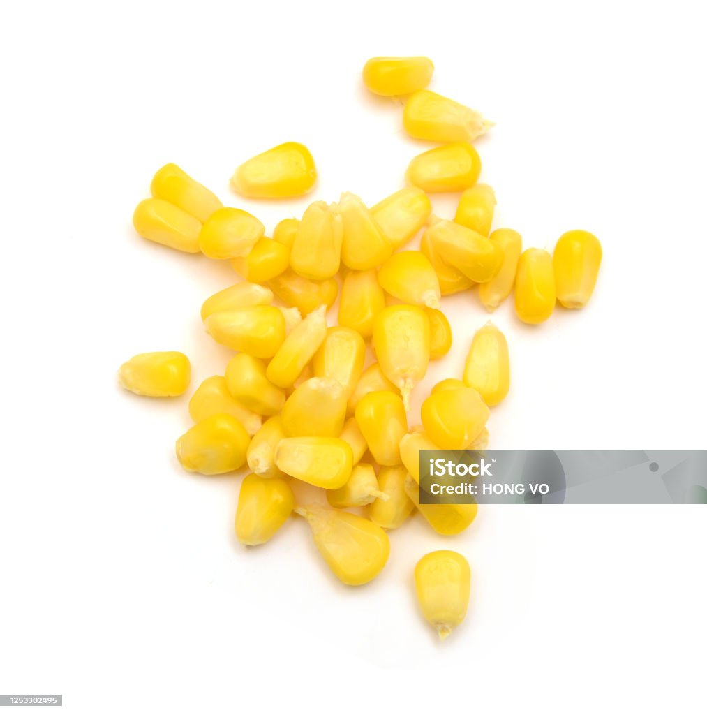 One Corn Stack Stack Corn On A White Background Stock Photo - Download Image Now ...