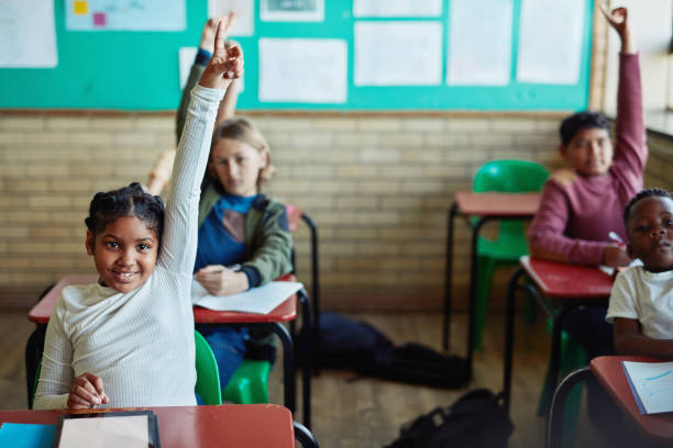 istock Raise your hand if you know the answer 1253306668