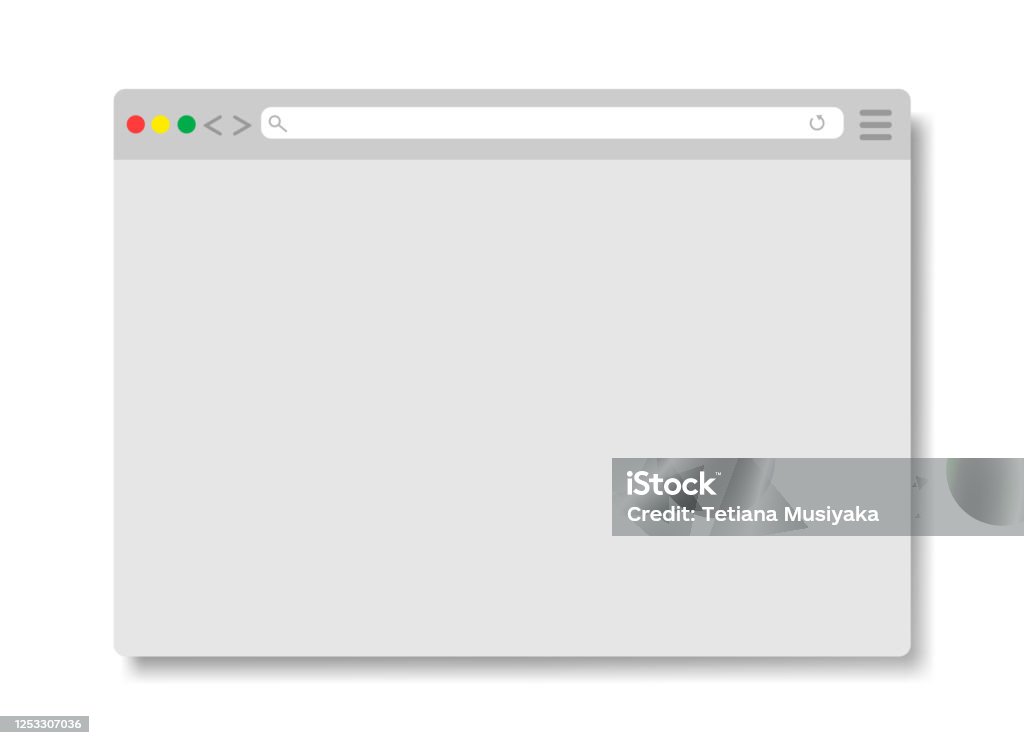 Web Browser Window Modern Web Window Layout Stock Illustration ...