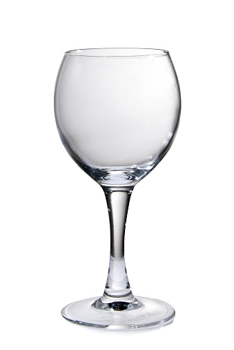 wine glass goblet isolated on white