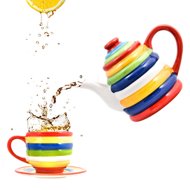istock color teapot with cup and lemon 1253308613
