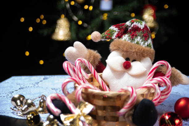 istock Christmas, Christmas ornaments composing beautiful arrangement with selective focus 1253311758