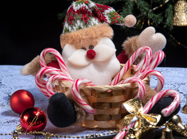 istock Christmas, Christmas ornaments composing beautiful arrangement with selective focus 1253312165