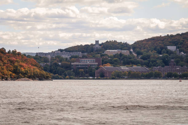 istock Looking out over Hudson River near West Point NY early fall foliage 1253316551