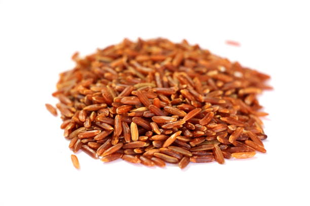 istock Unpolished brown rice. 1253327857