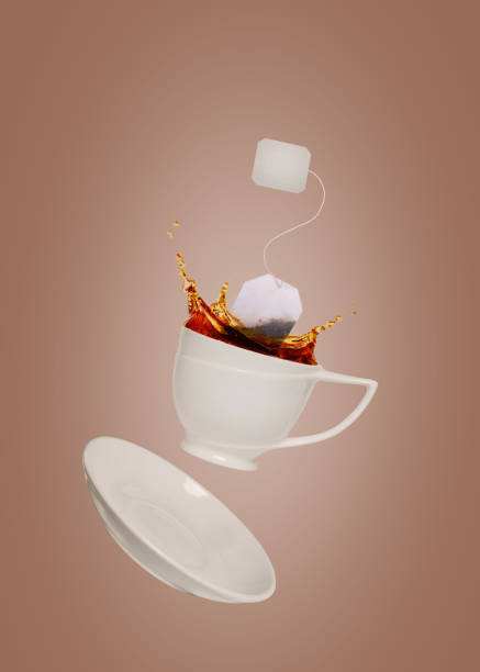 ティーカップ - cup tea teabag tea cup ストックフォトと画像