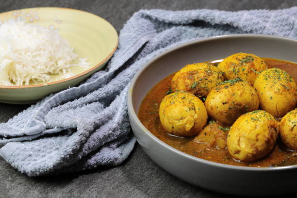 istock An Indian spread of spicy Egg curry or Egg Masala in a bowl 1253331803