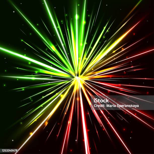 Shining Exploding Star Stock Illustration - Download Image Now ...