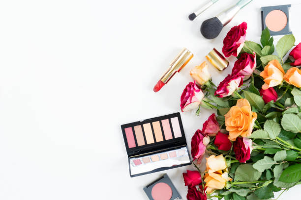 istock beauty products with flowers 1253347003
