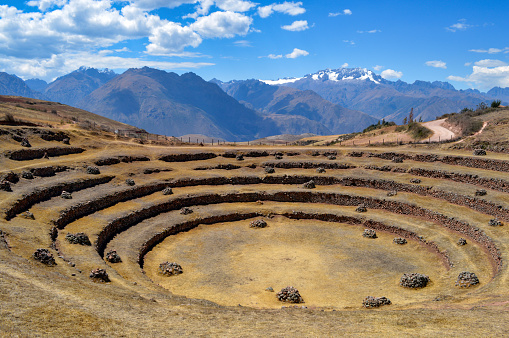 Inca terraced farms in Peru